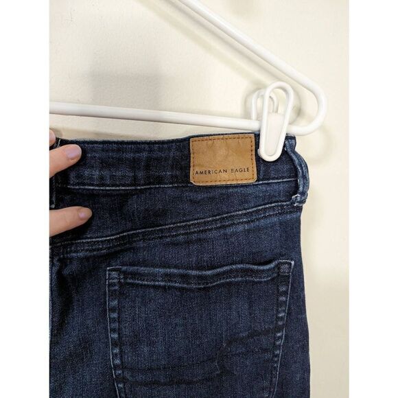 American Eagle Super Hi-Rise Shortie Next Level Stretch Cut-Off Shorts - Size 12 - Picture 4 of 7